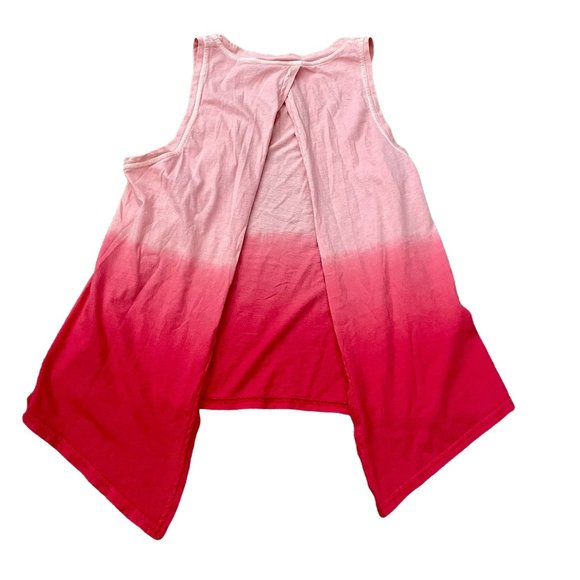 Zella Ombre Tie Open Back Tank Yoga Boho Festival Small - Picture 3 of 3